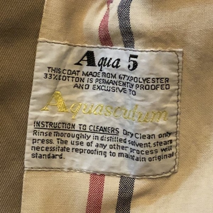 70's～80's Aquascutum Aqua 5 Tench Coat | Vintage.City 古着屋、古着コーデ情報を発信