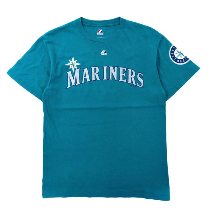 MAJESTIC ベースボールプリントTシャツ MLB シアトルマリナーズ 