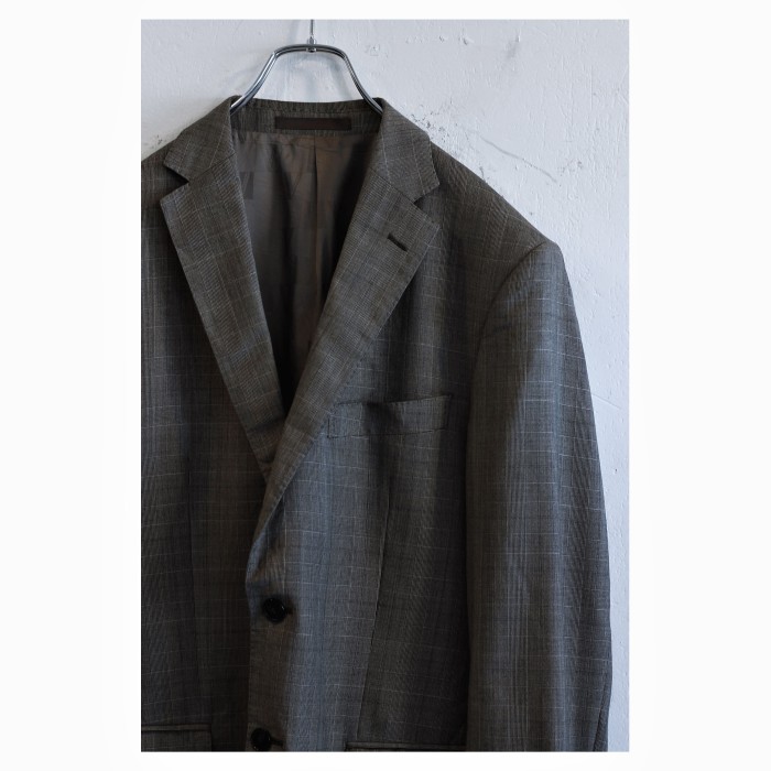 Old “VERSACE” Glen Plaid Tailored Jacket | Vintage.City 古着屋、古着コーデ情報を発信