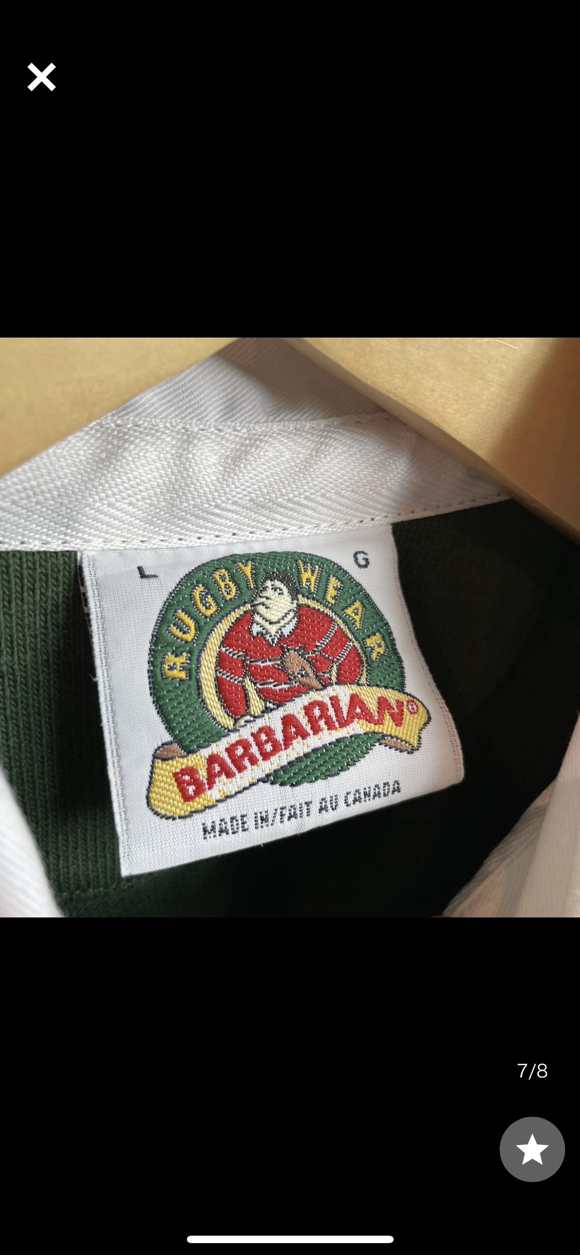 古着 90s カナダ製 BARBARIAN ラガーシャツ 長袖 バーバリアン 