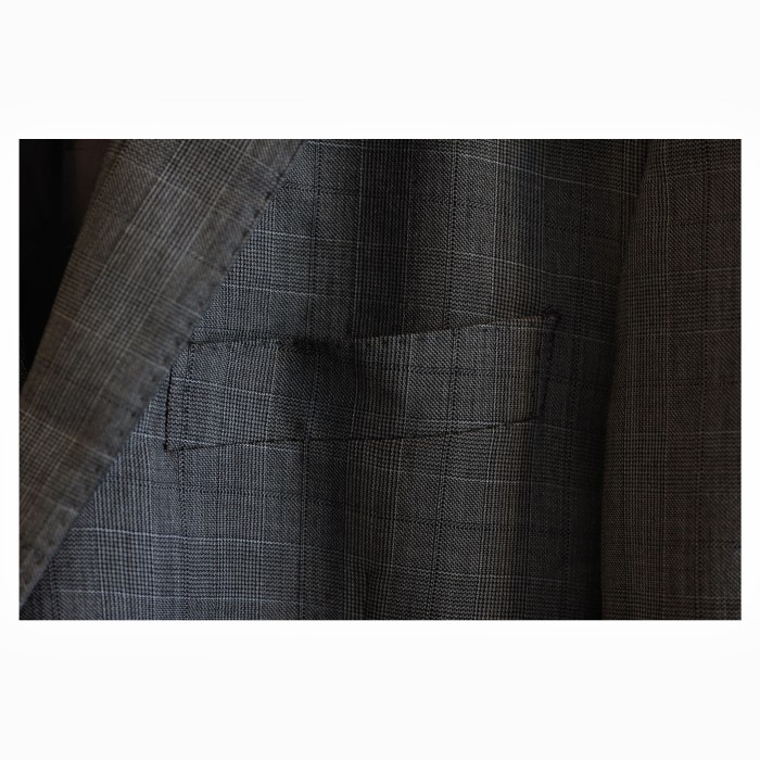 Old “VERSACE” Glen Plaid Tailored Jacket | Vintage.City 古着屋、古着コーデ情報を発信
