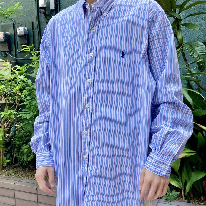 Ralph Lauren Big Size Stripe Shirt | Vintage.City 빈티지숍, 빈티지 코디 정보