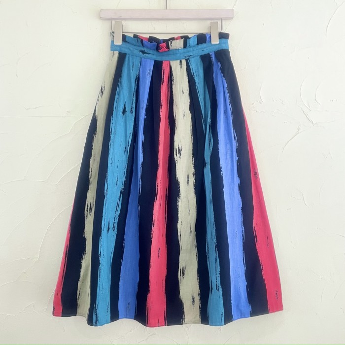 Euro vintage colorful stripe skirt | Vintage.City Vintage Shops, Vintage Fashion Trends
