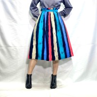 Euro vintage colorful stripe skirt | Vintage.City ヴィンテージ 古着
