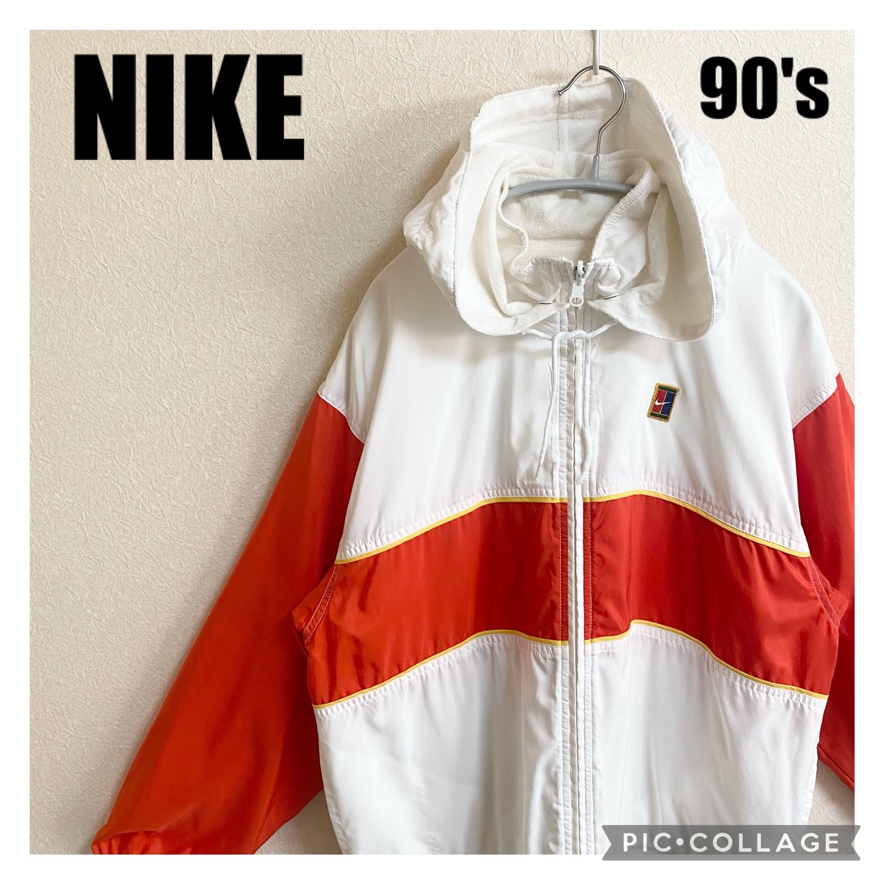 90's ナイキ Nike NIKE 銀タグ フルジップ ナイロンジャケット 