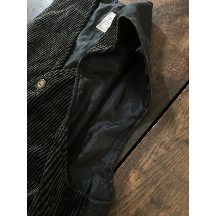 corduroy vest コーデュロイベスト 黒ブラック | Vintage.City