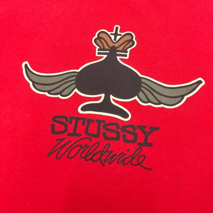 90s OLD STUSSY/World wide tee/USA製/赤青タグ | Vintage.City ヴィンテージ 古着