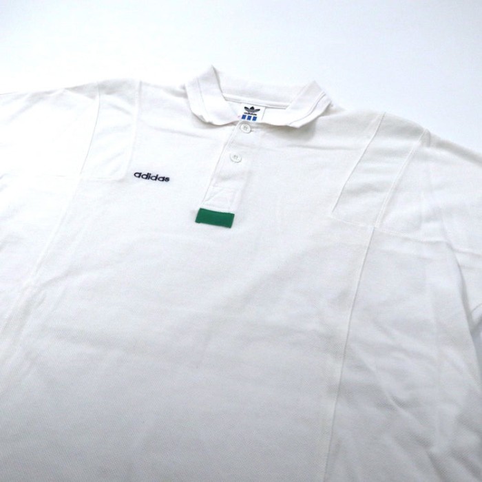 ADIDAS ポロシャツ L ホワイト コットン デサント社製 90s | Vintage.City 古着屋、古着コーデ情報を発信