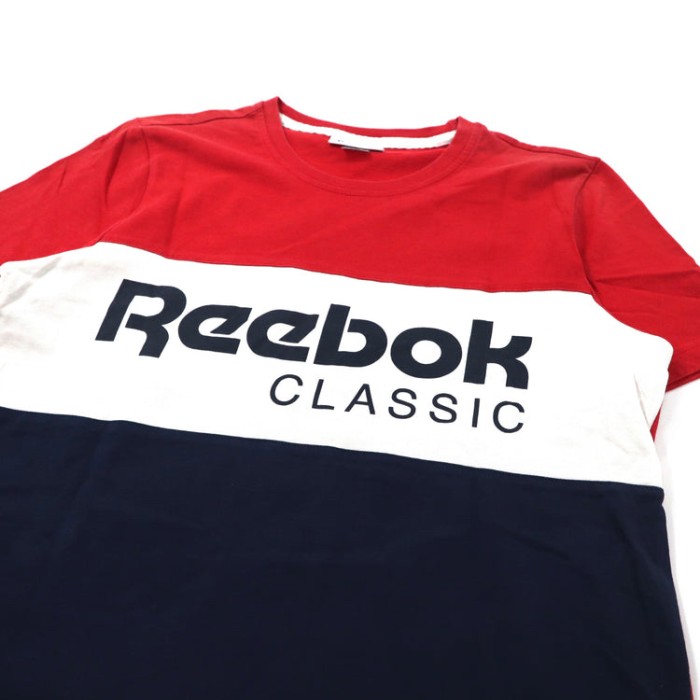 REEBOK ビッグロゴプリントTシャツ ARCHIVE STRIPE TEE | Vintage.City 古着屋、古着コーデ情報を発信