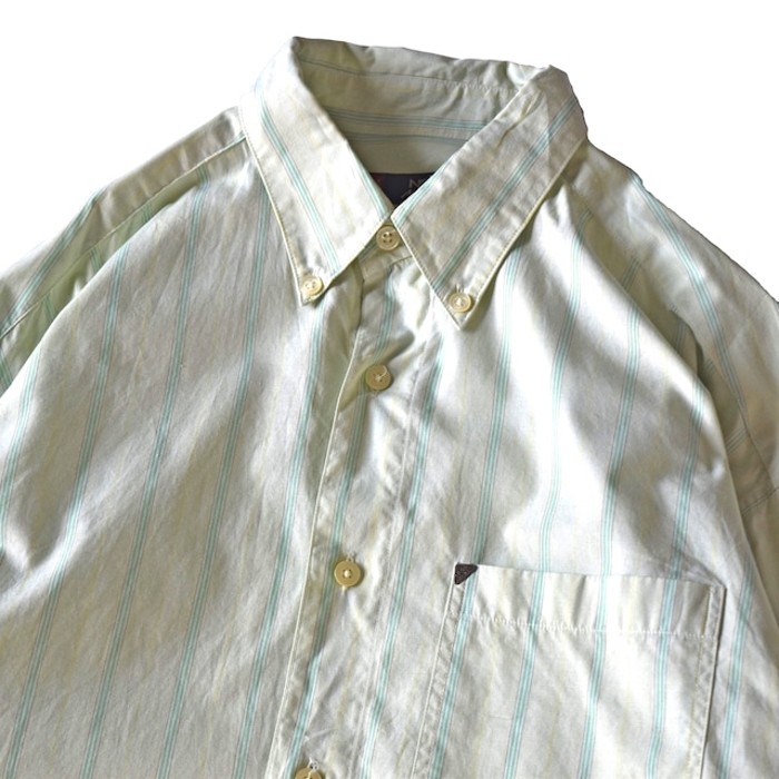 グリーン ストライプシャツ | Vintage.City 古着屋、古着コーデ情報を発信