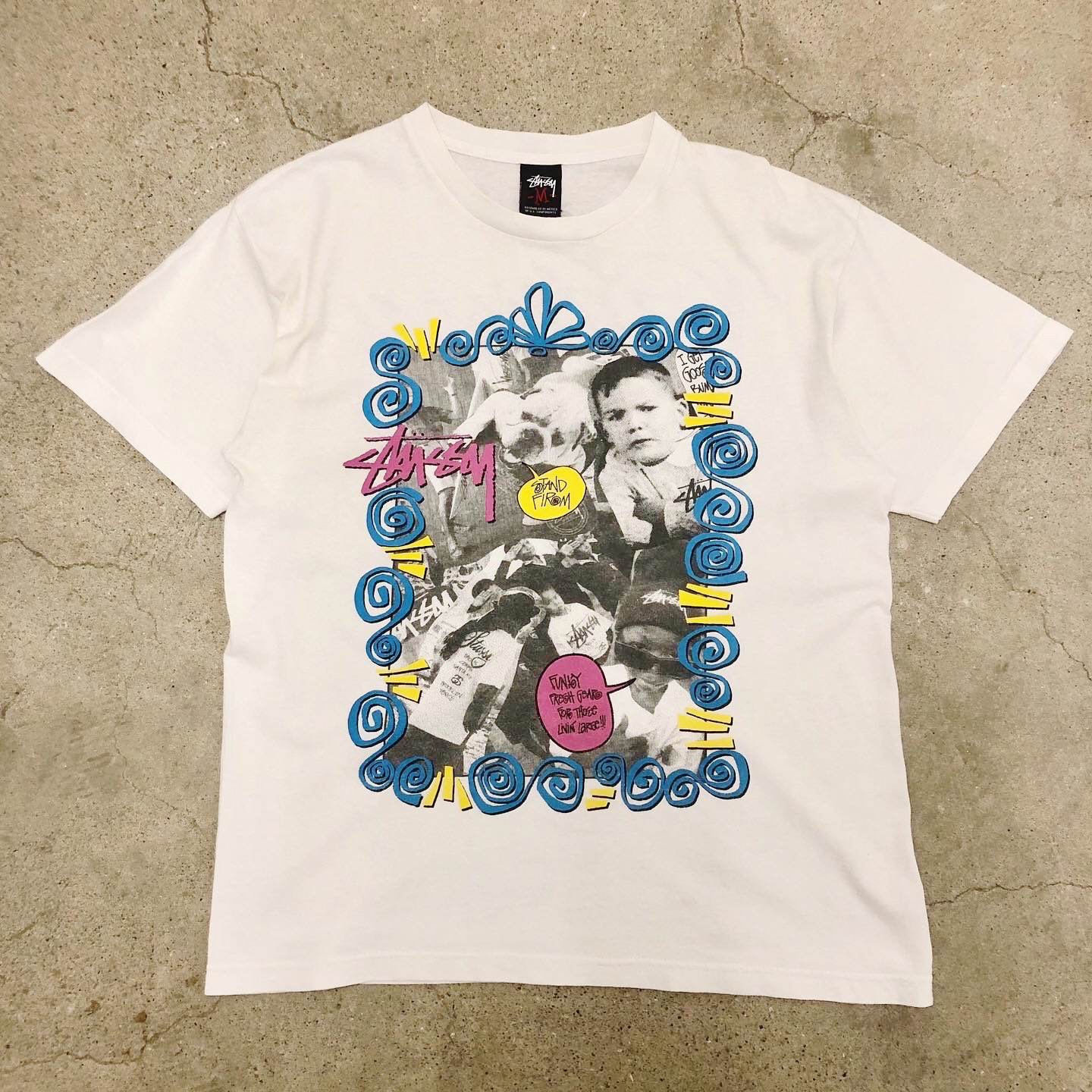 00s OLD STUSSY/graphic photo Tee/Mexico製