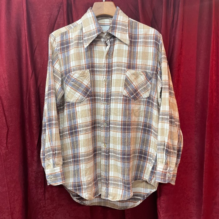 70s flannel shirt | Vintage.City 빈티지숍, 빈티지 코디 정보