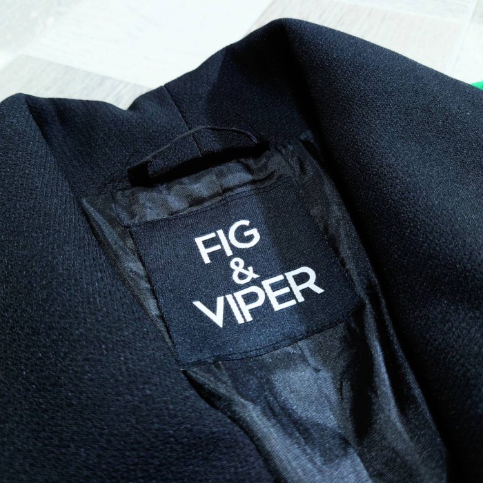 FIG&VIPER ポリエステル バイカラー テーラード ジャケット | Vintage.City 빈티지숍, 빈티지 코디 정보