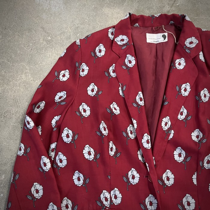 rétro Flower jacket | Vintage.City 古着屋、古着コーデ情報を発信