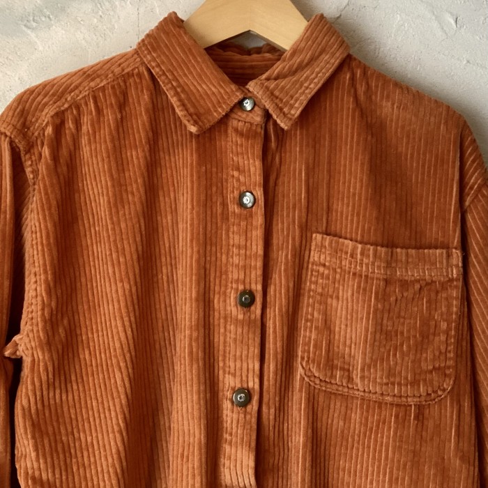 レンガ色のコーデュロイシャツ | Vintage.City 古着屋、古着コーデ情報を発信