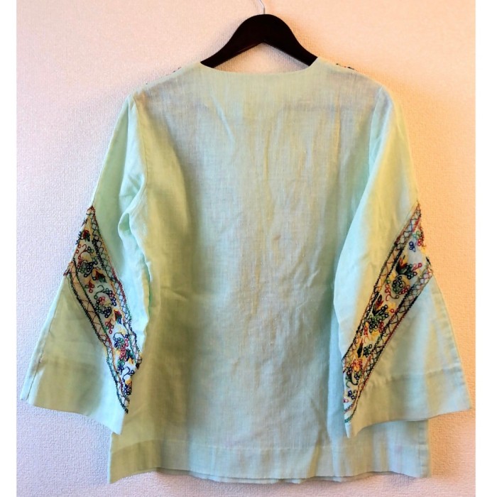 70s embroidered ethnic cotton top | Vintage.City 古着屋、古着コーデ情報を発信
