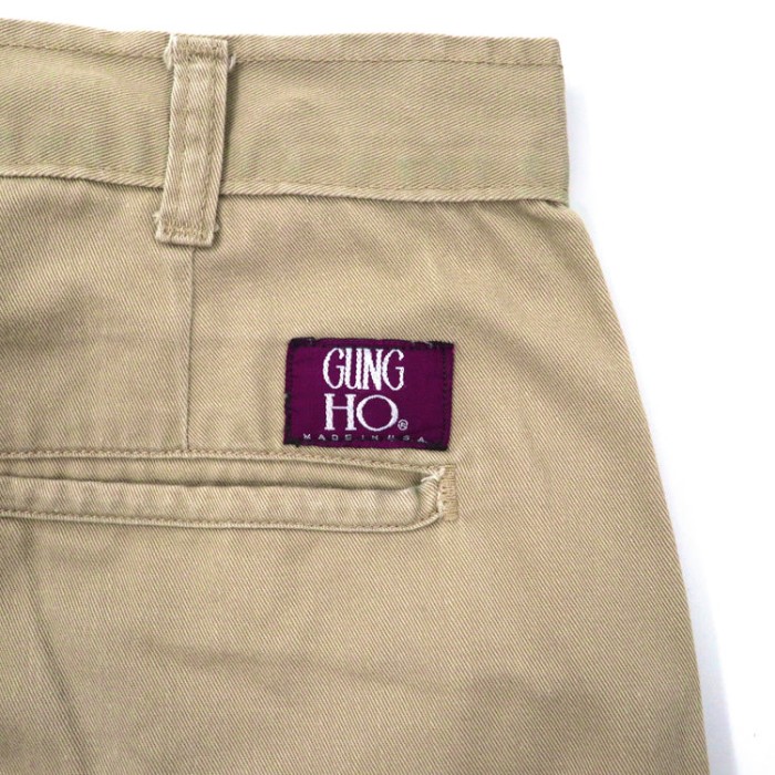 GUNG HO ワークパンツ XL ベージュ コットン USA製 | Vintage.City 古着屋、古着コーデ情報を発信