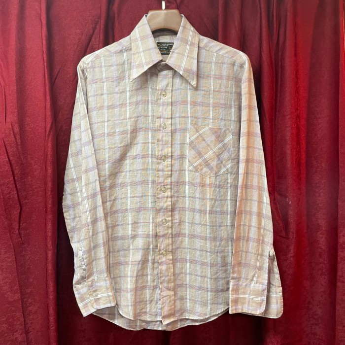 70s jcpenney check shirt | Vintage.City 빈티지숍, 빈티지 코디 정보