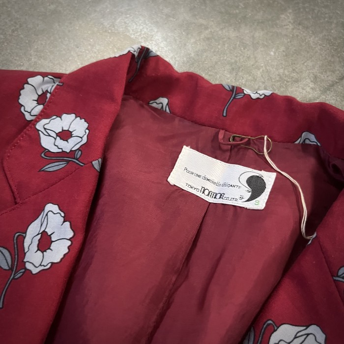 rétro Flower jacket | Vintage.City 古着屋、古着コーデ情報を発信
