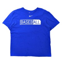 NIKE ベースボールプリントTシャツ XL ブルー コットン BASEBALL | Vintage.City ヴィンテージ 古着