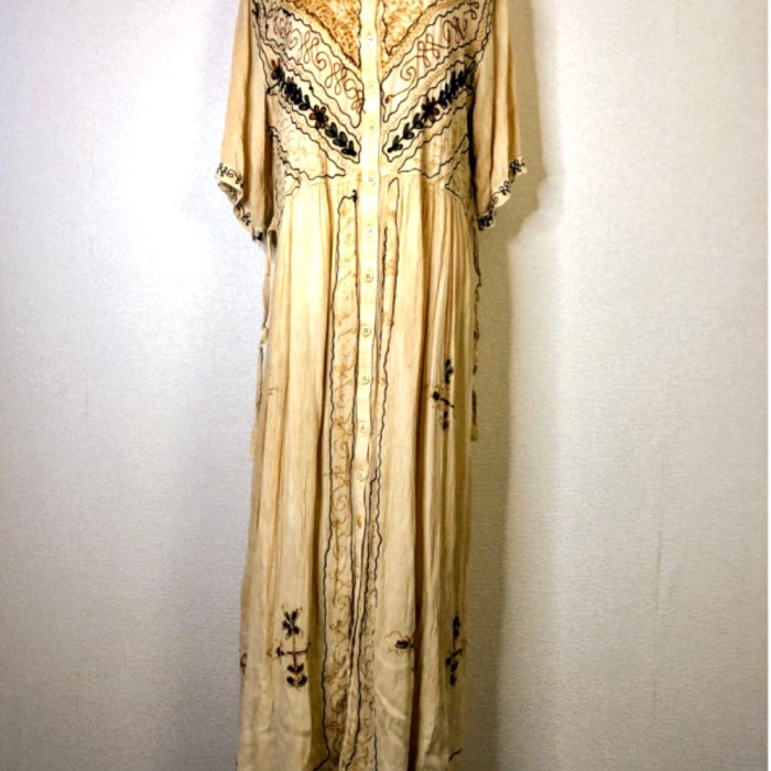 Indian rayon long dress | Vintage.City Vintage Shops, Vintage Fashion Trends