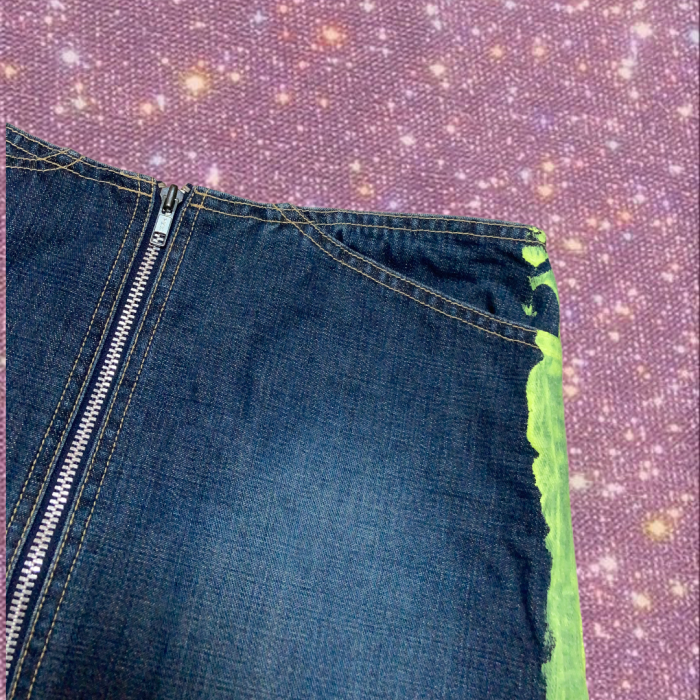"coiGirlMaGic"Front Full Zip Denim skirt | Vintage.City 古着屋、古着コーデ情報を発信