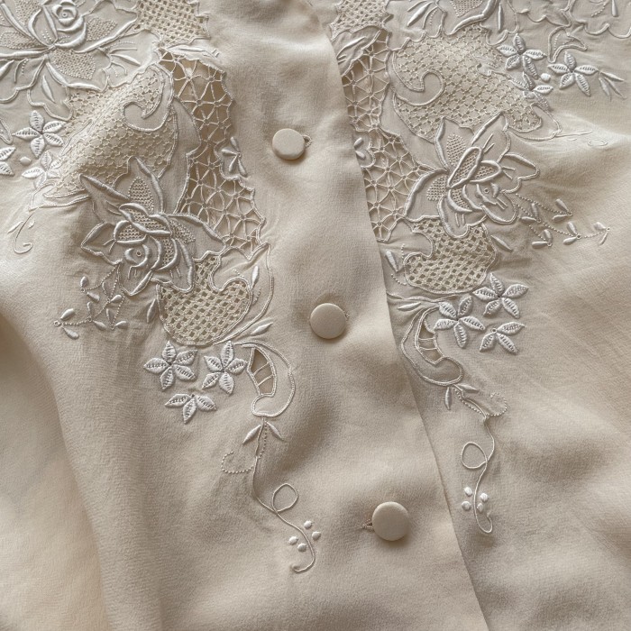 deadstock Shantou embroidered blouse | Vintage.City 빈티지숍, 빈티지 코디 정보