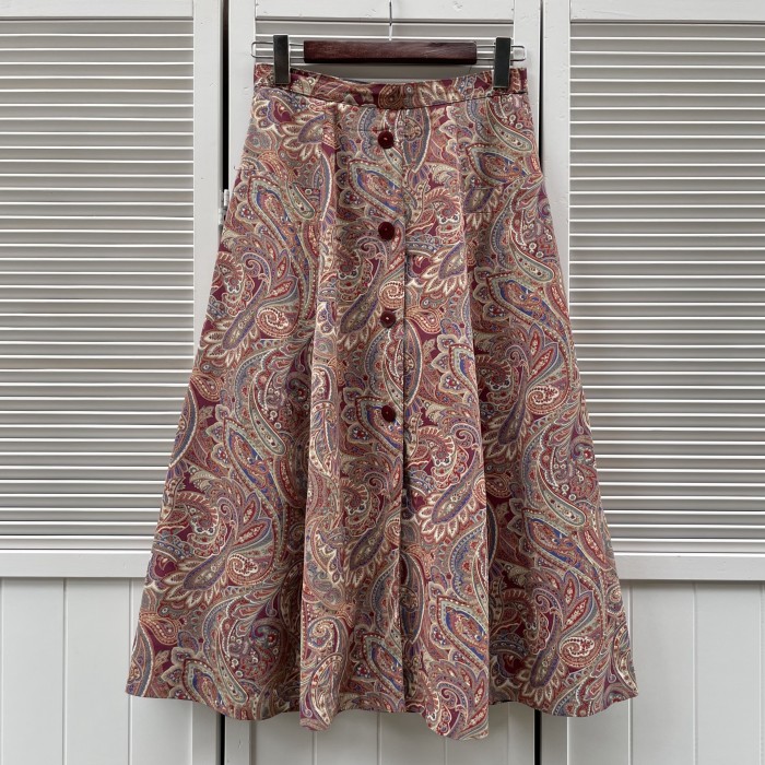 oriental pattern front button skirt | Vintage.City 古着屋、古着コーデ情報を発信