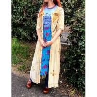 Indian rayon long dress | Vintage.City ヴィンテージ 古着