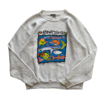 【Made in USA】90s FISH PRINT SWEAT | Vintage.City 古着屋、古着コーデ情報を発信