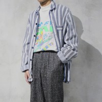 1990s stripe shirt jacket | Vintage.City ヴィンテージ 古着