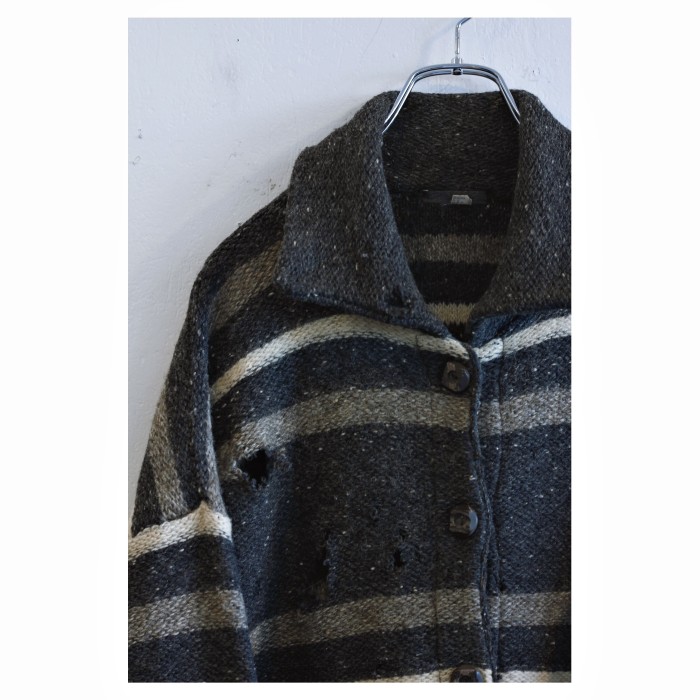 Vintage “BORO” Design Knit Cardigan | Vintage.City 古着屋、古着コーデ情報を発信