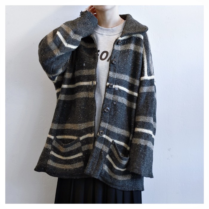 Vintage “BORO” Design Knit Cardigan | Vintage.City Vintage Shops, Vintage Fashion Trends