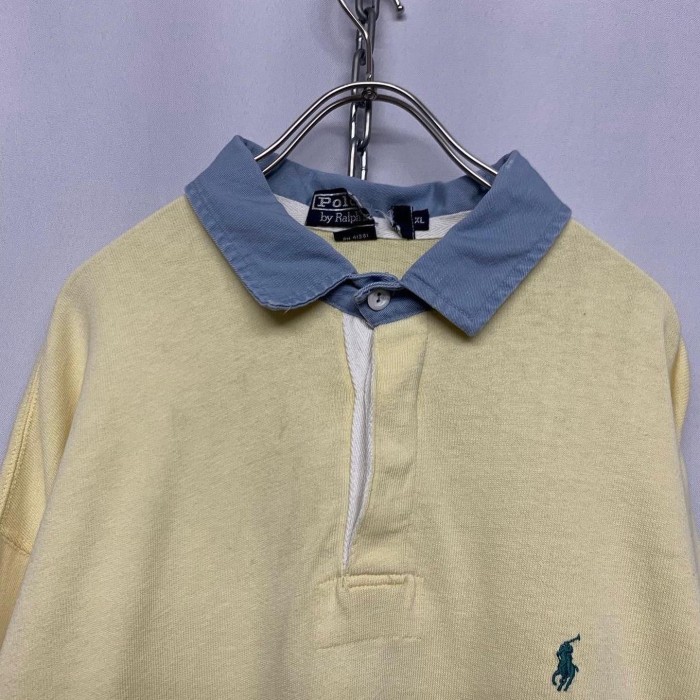 “Ralph Lauren” Rugby Shirt CREAM XL | Vintage.City ヴィンテージ 古着
