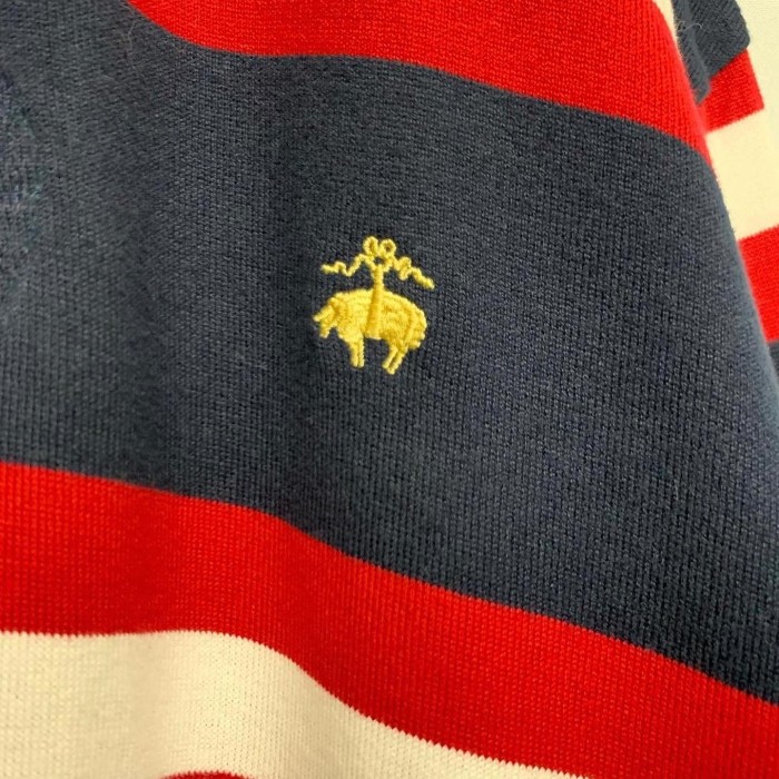 “Brooks Brothers” Rugby Shirt NAVY/RED | Vintage.City ヴィンテージ 古着