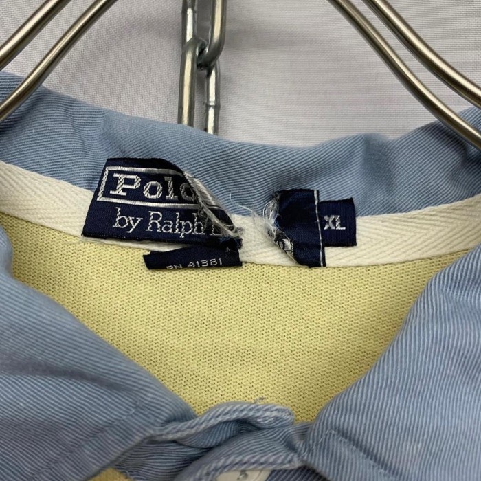 “Ralph Lauren” Rugby Shirt CREAM XL | Vintage.City ヴィンテージ 古着