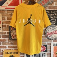 NIKE AIR JORDAN ベースボールシャツ ジャンプマン イエロー | Vintage.City ヴィンテージ 古着