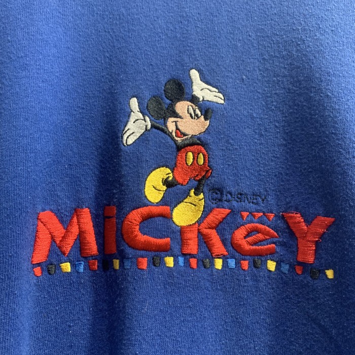 ミッキーマウス　USA産　スウェットトレーナー　ヴィンテージ　刺繍　XL | Vintage.City 古着屋、古着コーデ情報を発信