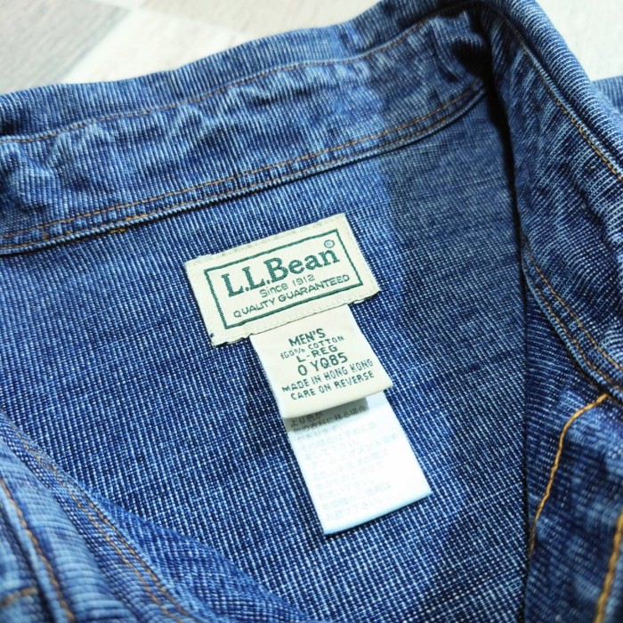 L.L.Bean デニム ピグメントダイ ワーク シャツ Lサイズ | Vintage.City 古着屋、古着コーデ情報を発信