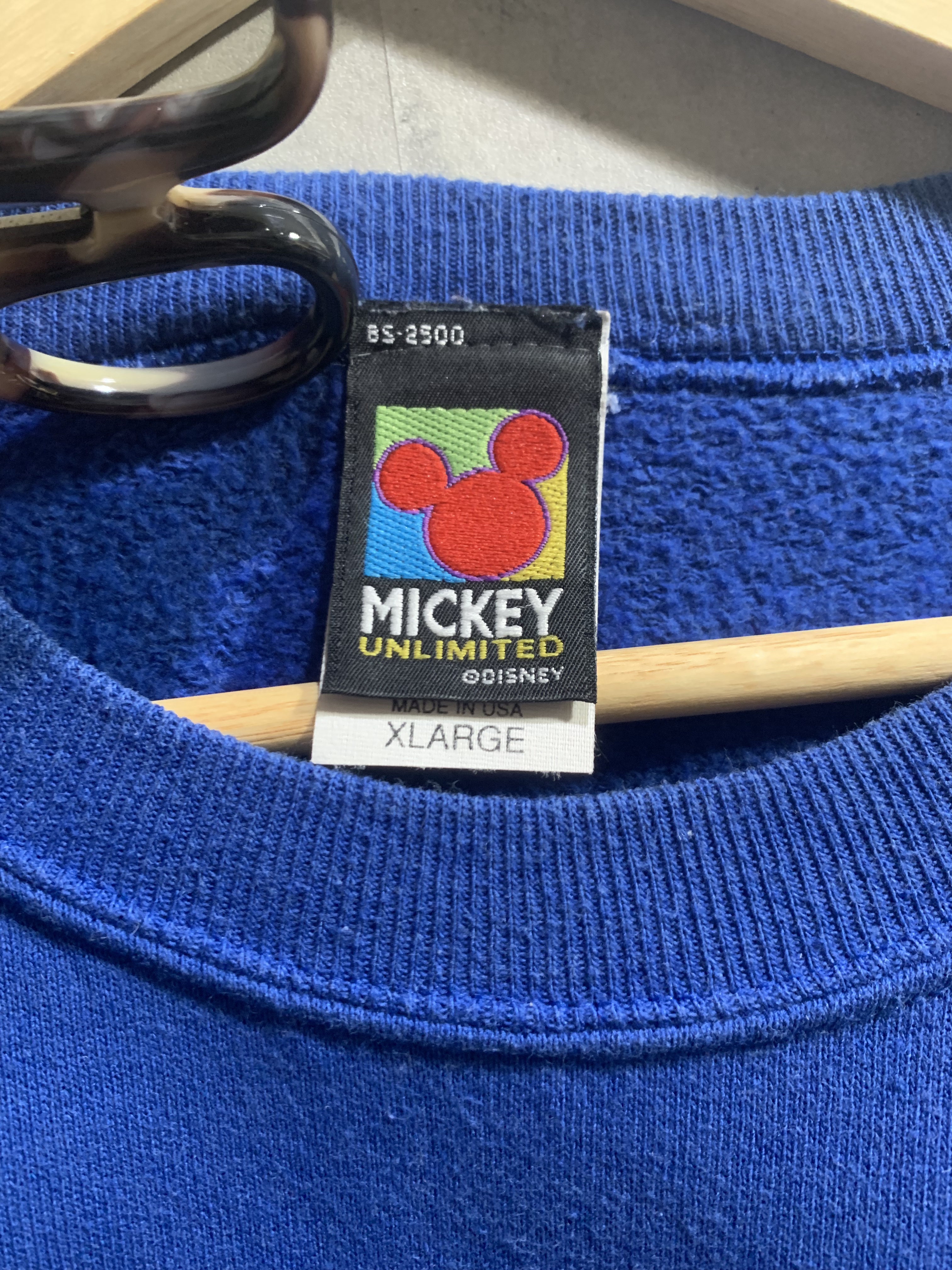 ミッキーマウス USA産 スウェットトレーナー ヴィンテージ 刺繍 XL