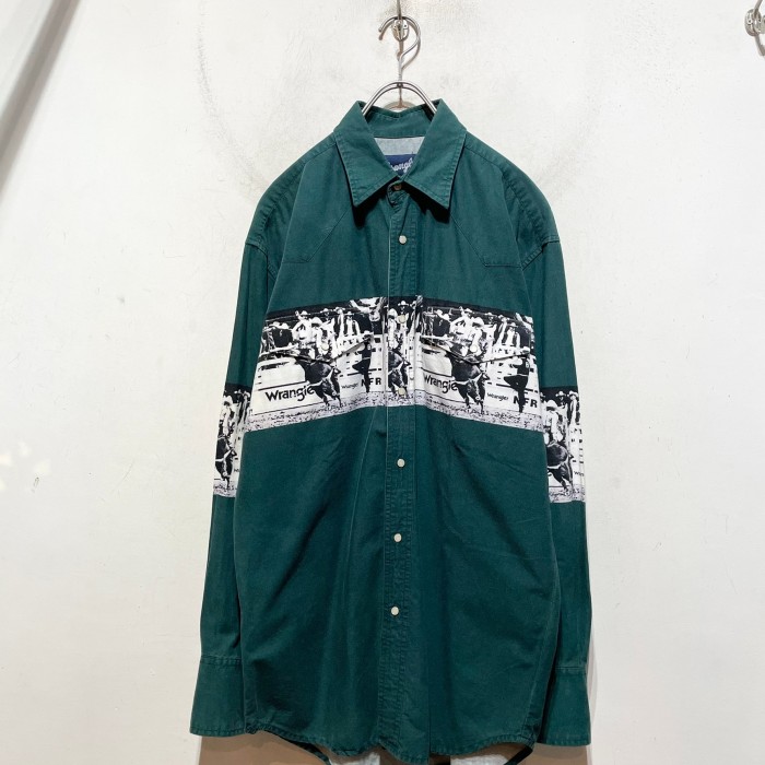 90’s “Wrangler” L/S Rodeo Pattern Shirt | Vintage.City 古着屋、古着コーデ情報を発信