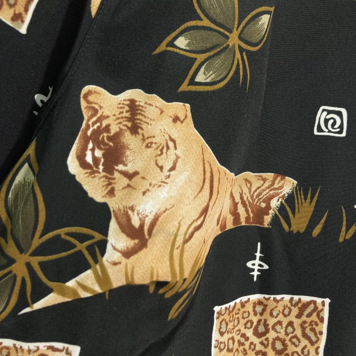 90s L/S animal pattern design shirt | Vintage.City 古着屋、古着コーデ情報を発信