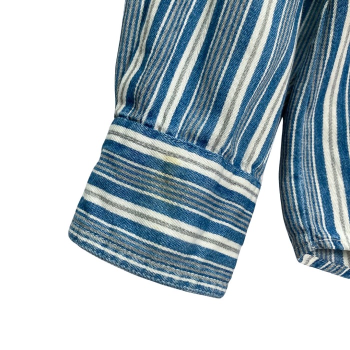 80s L/S multicolored stripe shirt | Vintage.City 빈티지숍, 빈티지 코디 정보