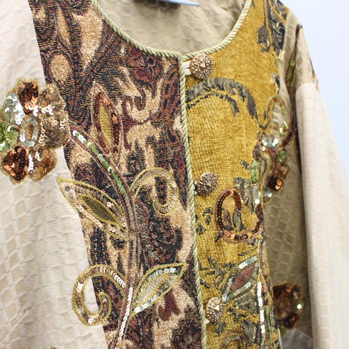 EU VINTAGE ヨーロッパ古着刺繍デザインジャケット | Vintage.City 古着屋、古着コーデ情報を発信