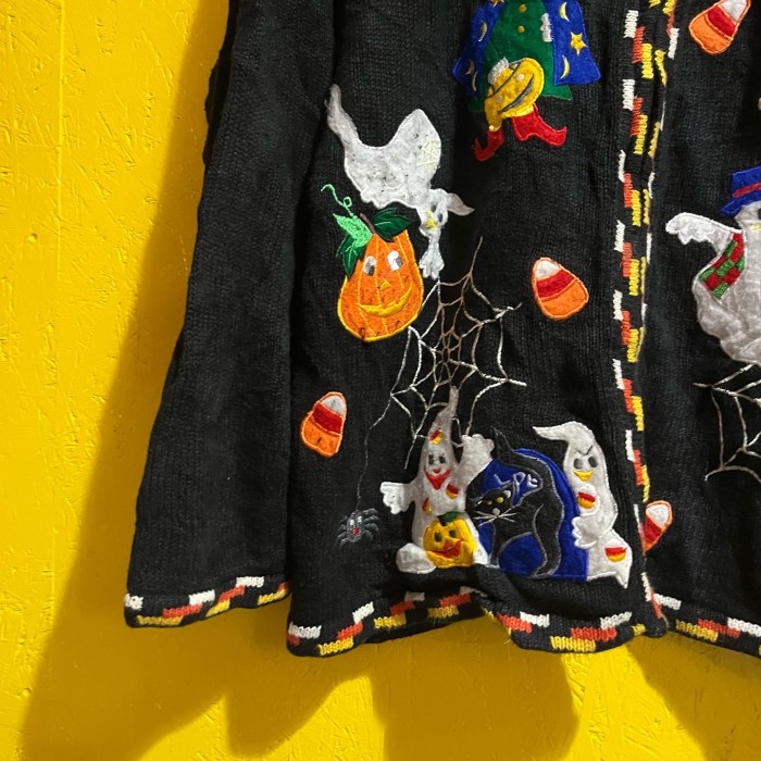 Halloween cotton knit cardigan/2232 | Vintage.City 빈티지숍, 빈티지 코디 정보