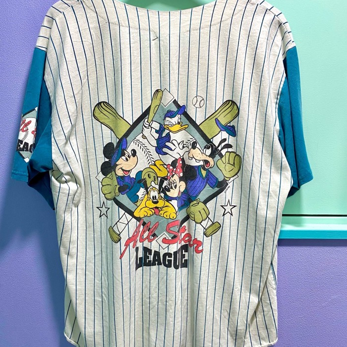 vintage／Mickey baseball shirt | Vintage.City 빈티지숍, 빈티지 코디 정보