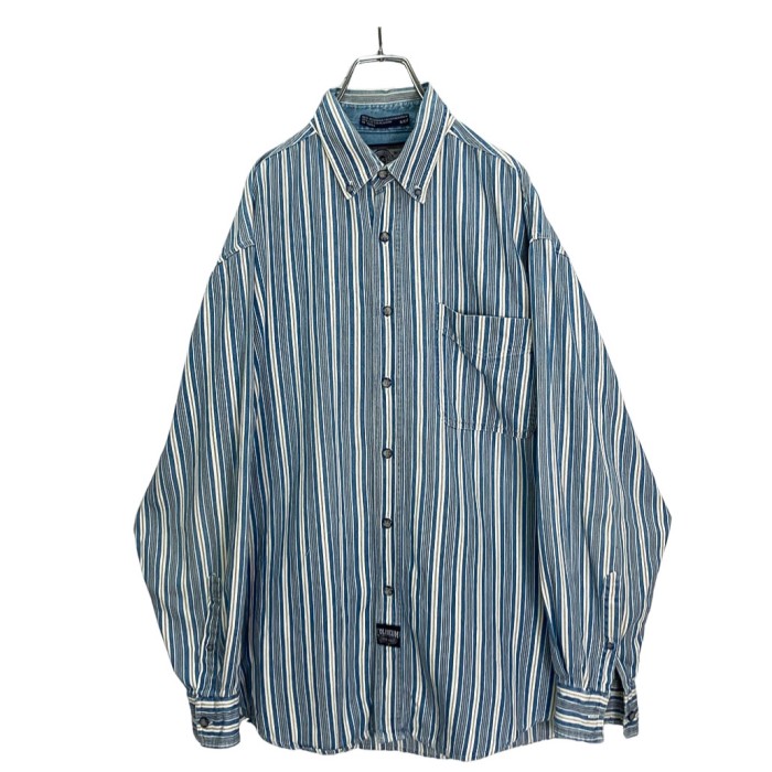 80s L/S multicolored stripe shirt | Vintage.City 古着屋、古着コーデ情報を発信