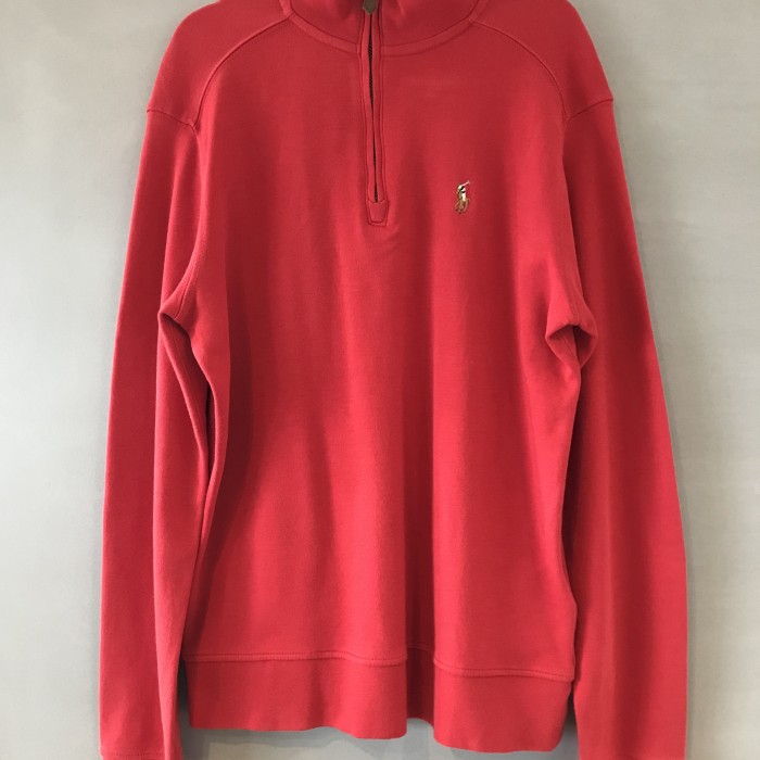 Polo Ralph Lauren ポロ ラルフローレン ハーフジップシャツ 赤 サイズM（10-12） | Vintage.City 古着屋、古着コーデ情報を発信