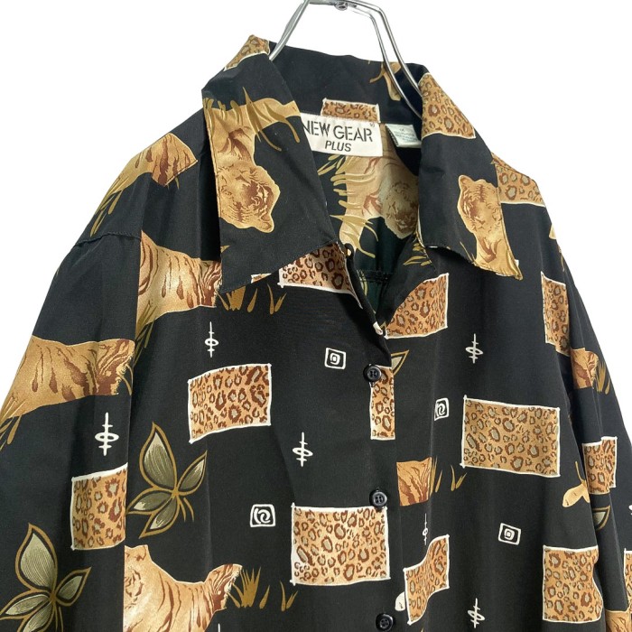 90s L/S animal pattern design shirt | Vintage.City Vintage Shops, Vintage Fashion Trends