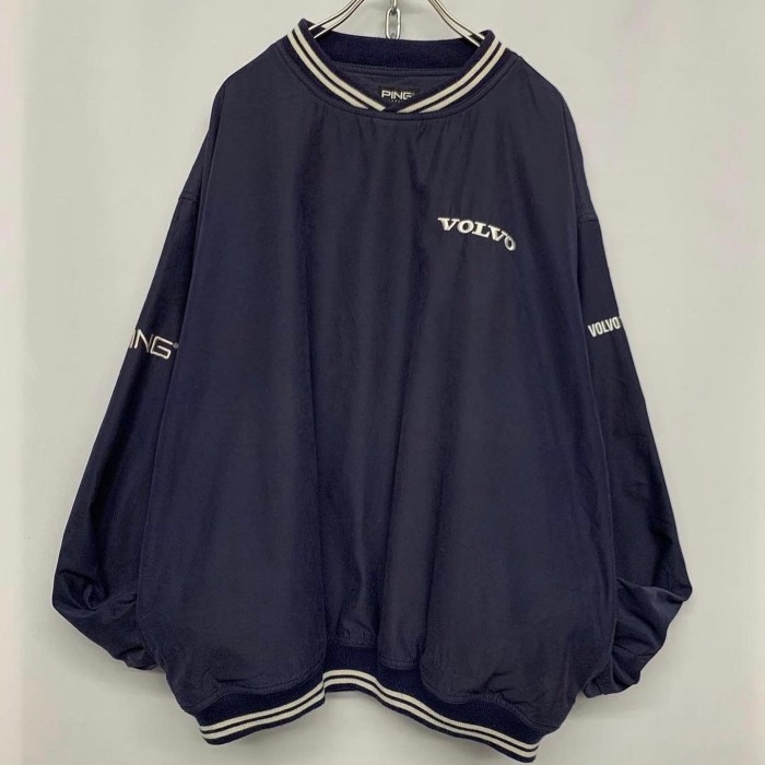“VOLVO” Embroidered Pullover Jacket | Vintage.City 古着屋、古着コーデ情報を発信